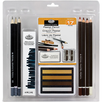 #ad Clamshell Art Sets Pastel Pencil 17pc Royal BrushPart RART2007 $15.01