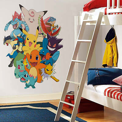 #ad Pokemon Collage Wall Sticker Decal WC133 $22.28