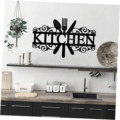 #ad #ad Wall Stickers for Kitchen Decorations Acrylic Decals Kitchen Wall Decor Black $20.35