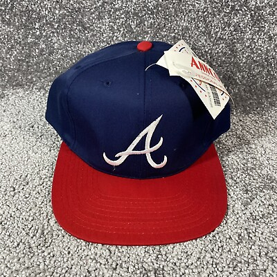 #ad Vintage Atlanta Braves Snapback Hat Cap MLB 90s Annco NWT Deadstock NOS $49.95