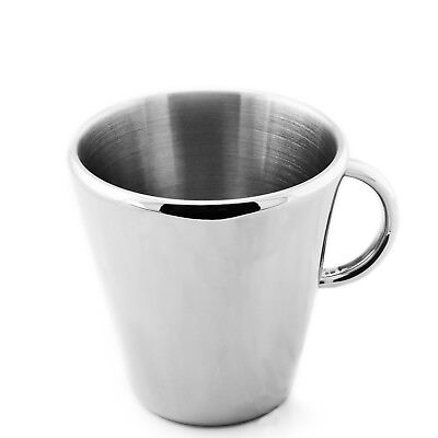TOOLBAR Double Wall Coffee Mug Tea Cup Tumbler 18 10 Stainless Steel 10oz $10.99