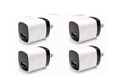 #ad 4x 1A USB Power Adapter AC Home Wall Charger US Plug FOR iPhone 7 8 X XR $5.98