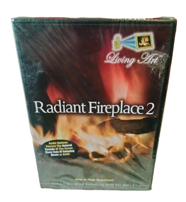 #ad Radiant Fireplace 2 DVD 2007 Living Art BRAND NEW SEALED Relax Meditation $4.97