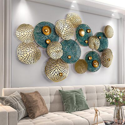 #ad Metal Wall Art for Living RoomLarge Metal Wall DecorModern Luxury Wall Scul... $233.38