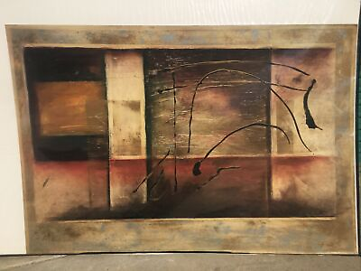#ad Signed Kati Roberts Large Abstract Modern Print 34”x39” NEVER FRAMED New $129.00