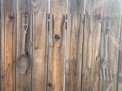 #ad Spoon and Fork Wall Hanging Decor Display $50.00