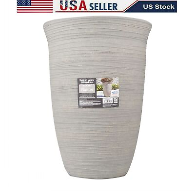 #ad #ad Terrence 15quot; Wide Round Resin Vase Flower Vase Home Decor Wedding Gift Elegant $23.69
