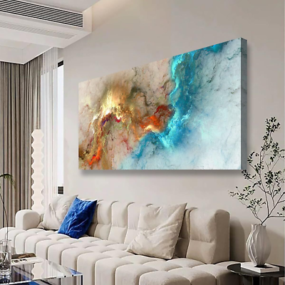 #ad Abstract Wall Art Bedroom Wall Decor Living Room Large Boho Canvas Wall Art O $89.78