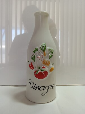#ad REVOL Art Deco Kitchen France Porcelain Vinegar Bottle $12.00