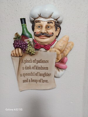 #ad Kitchen Chef Wall Plaque $29.99