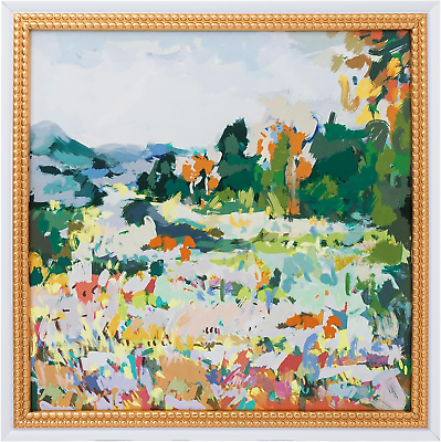 #ad Framed Canvas Landscape Wall Art 16X16 Inch Impressionism Sencery Canvas Wall A $74.51