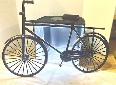#ad Black Brown Wrought Iron Bicycle Wall Decor His Hers Set. New Condition. $34.95
