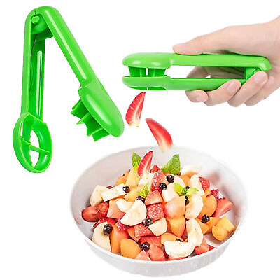 #ad 2xGrape Slicer Strawberry Cutter Cherry Tomatoes Cutter Kitchen Fruit Gadget $9.47