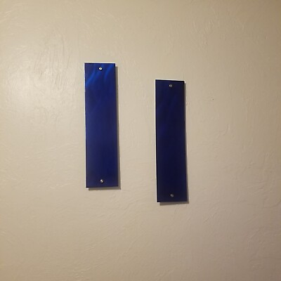 #ad #ad Modern metal wall art panel set blue Home Decor abstract hanging decorative art $55.00