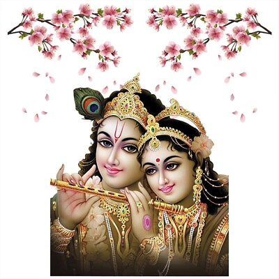 #ad Diwali Décor Upgrade With Traditional Radha Krishna Wall Sticker for Your Home $19.18