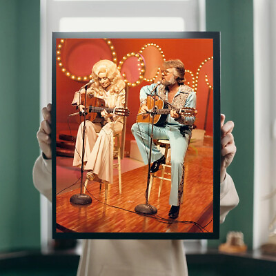 #ad Dolly Parton and Kenny Rogers Poster Vintage Music Wall Art Gift $22.55