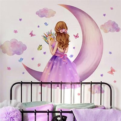 #ad #ad Lovely Little Girl Butterfly Wall Decal Sticker Positive Lovely Little Girl 4 $26.31