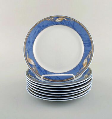 #ad 8 Royal Copenhagen Magnolia plates. Late 20th century $370.00