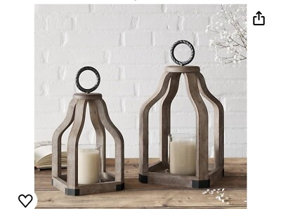 #ad Barnyard Designs Wood Lantern Decor Rustic Decor Candle Lantern $60.00