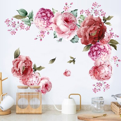 #ad #ad Art Nursery Wall Sticker Decals Flowers Home Decor Kids Room Practical $14.14