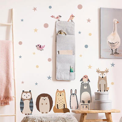 #ad #ad Cartoon Animals Kids Wall Stickers Decal Self Adhesive Stickers for Kids Room $9.74