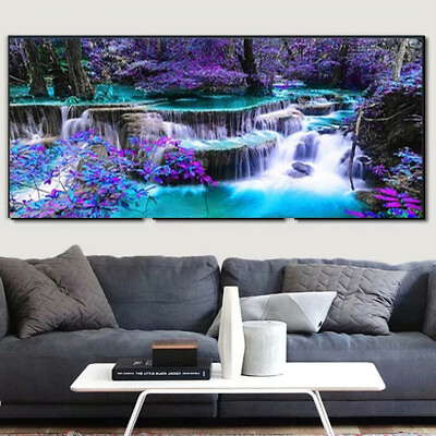 #ad Waterfall Scenic Landscape Canvas Wall Art Canvas Painting Home Decor Prints Art $17.59
