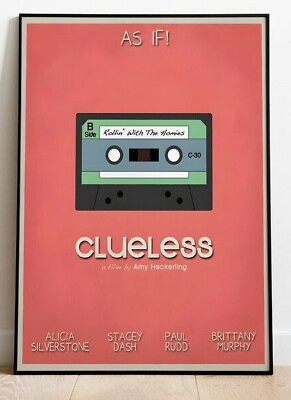 #ad Clueless Poster Vintage Poster Home Decor Wall Decor 24#x27;#x27;x36#x27;#x27; $19.99
