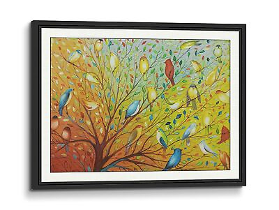 #ad 3D Print simulation hand painted texture on canvas painting Wall Art Colorful... $133.19