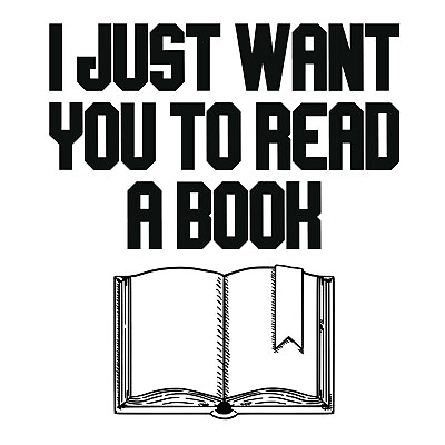 #ad I Just Want You To Read A Book Librarian Reader Decal Sticker for Window Wall $11.00