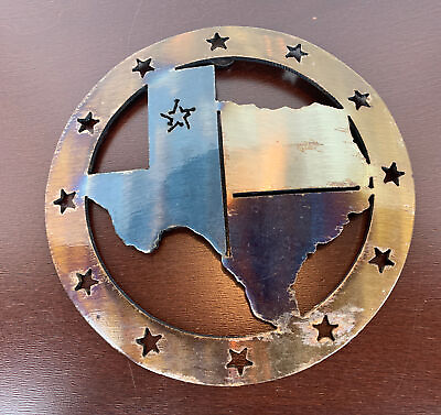 #ad 8quot; State of Texas Star Metal Decorative Laser Cut Wall Art Rustic Western $28.00