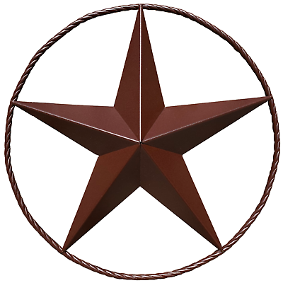 #ad Rustic Dimensional Barn Star 18quot; Brown Metal Country Farmhouse Home Decoration $69.97