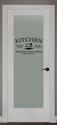 KITCHEN SERVING DAILY HOME COOKING VINYL WALL DECAL KITCHEN WALL DECAL STICKER $9.16