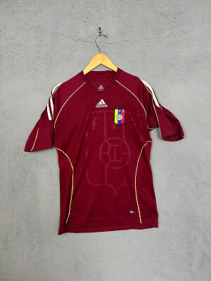 #ad Venezuela National Team Mens Small Adidas Jersey Home Soccer Futbol 2008 Red $49.99