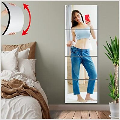 #ad Wall Mirror Full Length for Bedroom Unbreakable Full Body Mirror Long 12 quot;x12... $19.84