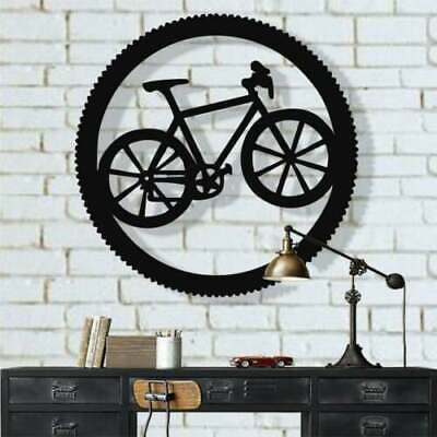 #ad Metal Bicycle Wall Art sign home decor outdoor indoor decorative gift name sign $79.20