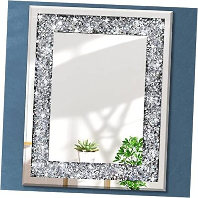 #ad Rectangle Sparkling Decorative Wall Mirror for Home Decoration with 16x20 inch $57.76