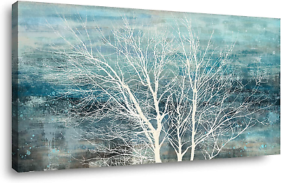 Abstract Wall Art Landscape Bedroom Wall Decor Three of Life Artwork Picture Mod $88.87