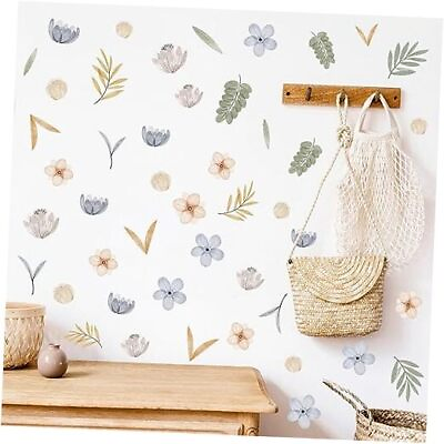 #ad Wall Stickers Boho Flower Wall Decals Small Floral Wall Stickers Floral Leaf $20.51