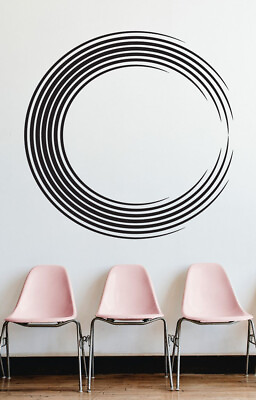 #ad Abstract Circle Large Wall Decal Removable Sticker Living Room Décor Wall AA063 $42.99