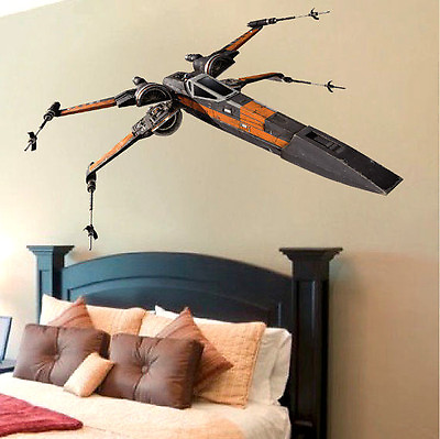 #ad X Wing Wall Decals T70 Star Wars Wall Mural The Force Awakens Wall Designs a95 $81.95