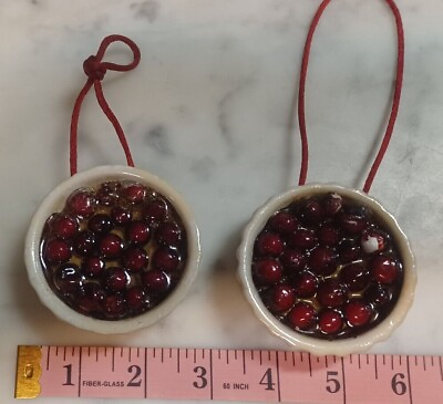 Cherry Pies Hanging Kitchen Decorations Each about 2.5quot; $8.00