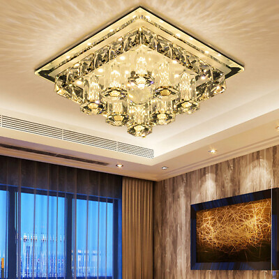 #ad Luxury Modern Home Decorative K9 Crystal Ceiling Light LED Bedroom Chandelier US $20.96