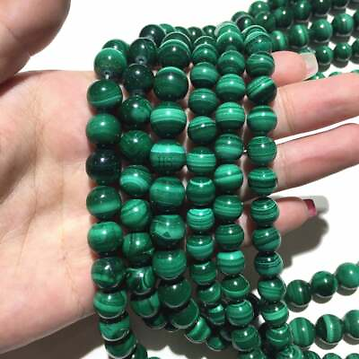Malachite Beads Energy Gemstone Loose Beads For DIY Jewelry Making Bracelet $6.99