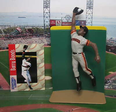 #ad BARRY BONDS 1997 Starting Lineup Baseball AT THE WALL Figure amp; Card SF Giants $13.99