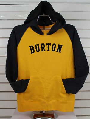 #ad New Burton Boys Youth Mid On Deck Pullover Hoodie Medium Heather Darkside $39.16