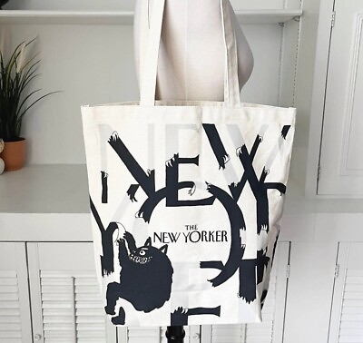 #ad The New Yorker Limited Edition Canvas Tote Bag 15quot; x 15quot; x 5quot; New and Sealed $29.99