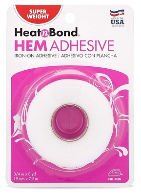 #ad Iron on Adhesive Heat N Bond Hem No Sew Hemming Tape for Light Fabric 3 4″X 8Yds $3.70