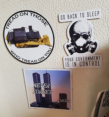 #ad SEPTEMBER 11th 9 11 KILL DOZER DEEP STATE KITCHEN MAGNETS 🧲 LOT OF 3 $9.11