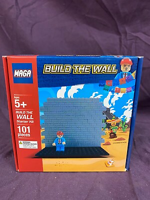 #ad MAGA Donald Trump Build The Wall Building Blocks Plastic Toys Legos $75.00
