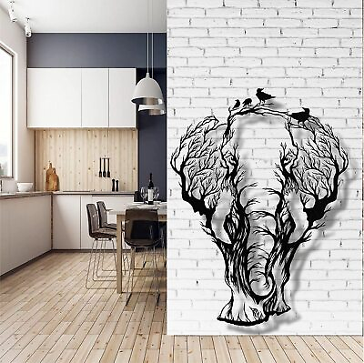 #ad Metal Wall Art Metal Elephant Decor Home Office Living Room Decoration $109.90